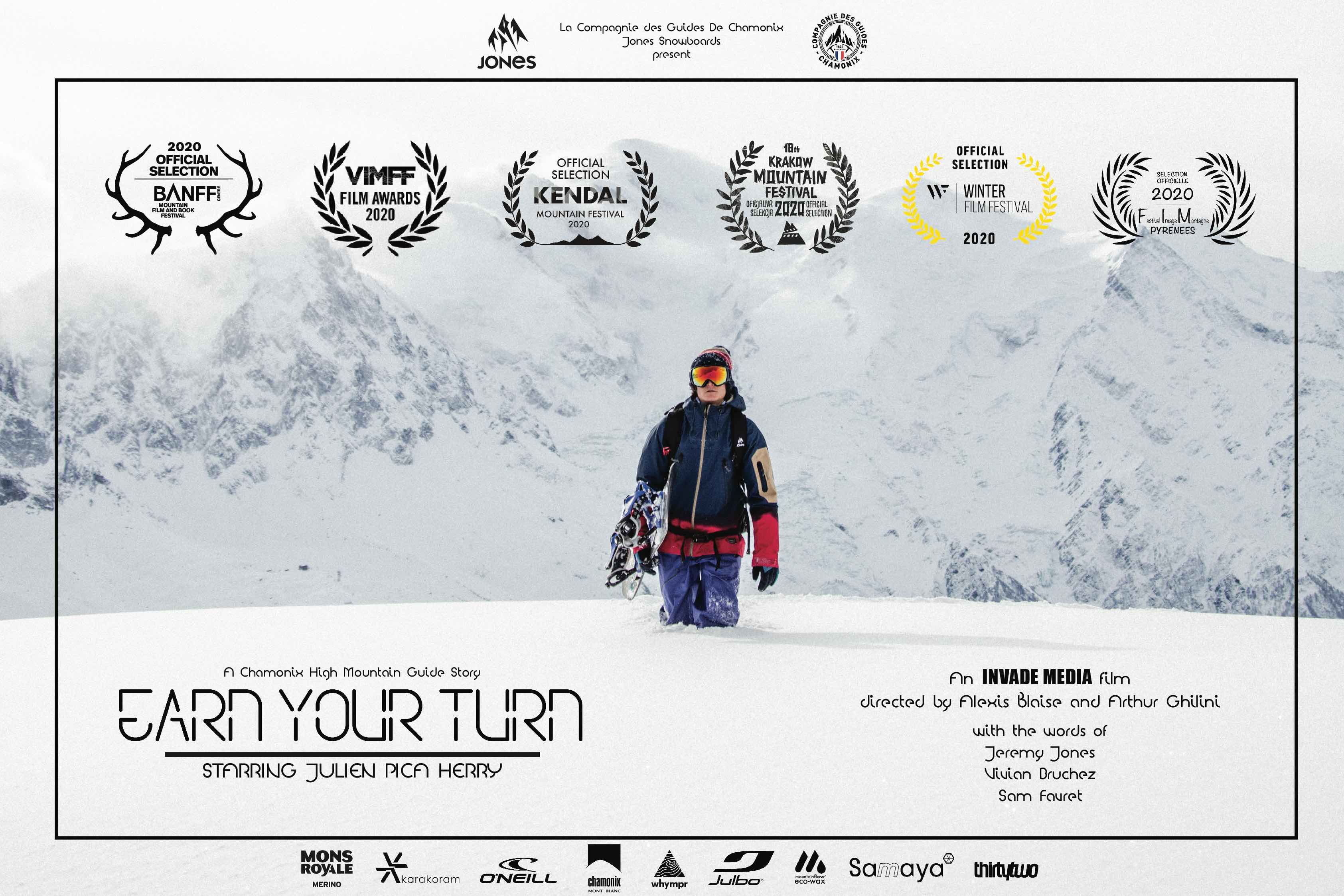 EARN YOUR TURN starring Julien Pica Herry - Trailer