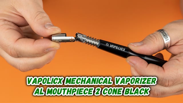Трубка-вапорайзер из алюминия Black Leaf VAPOLICX Mechanical Vaporizer Al Mouthpiece 2 Cone Black