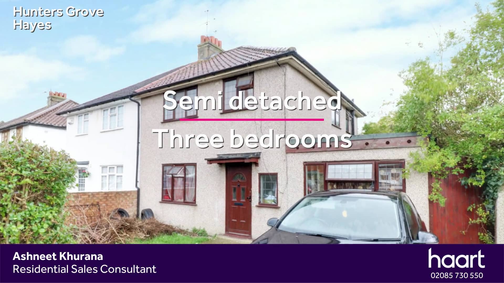 Hayes, 4 Bed SemiDetached House in Hunters Grove, Hayes on Vimeo