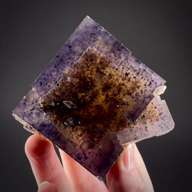 Fluorite With Strong Secondary Growth