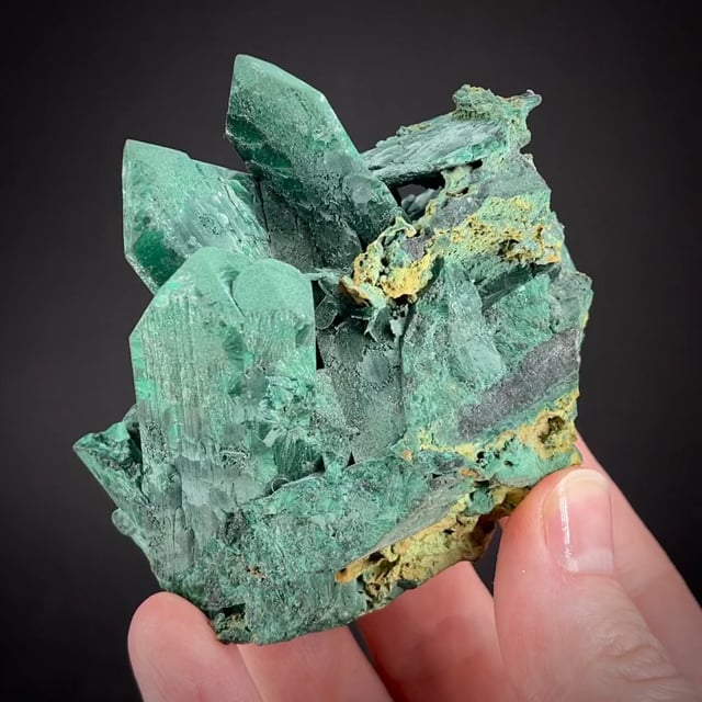 Malachite pseudo. after Azurite