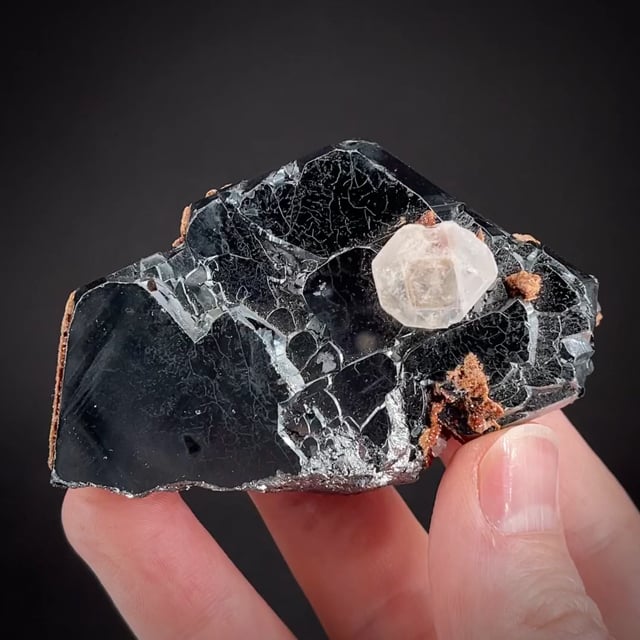 Geometric form Andradite var. Melanite Garnet. Daikon Nioro du