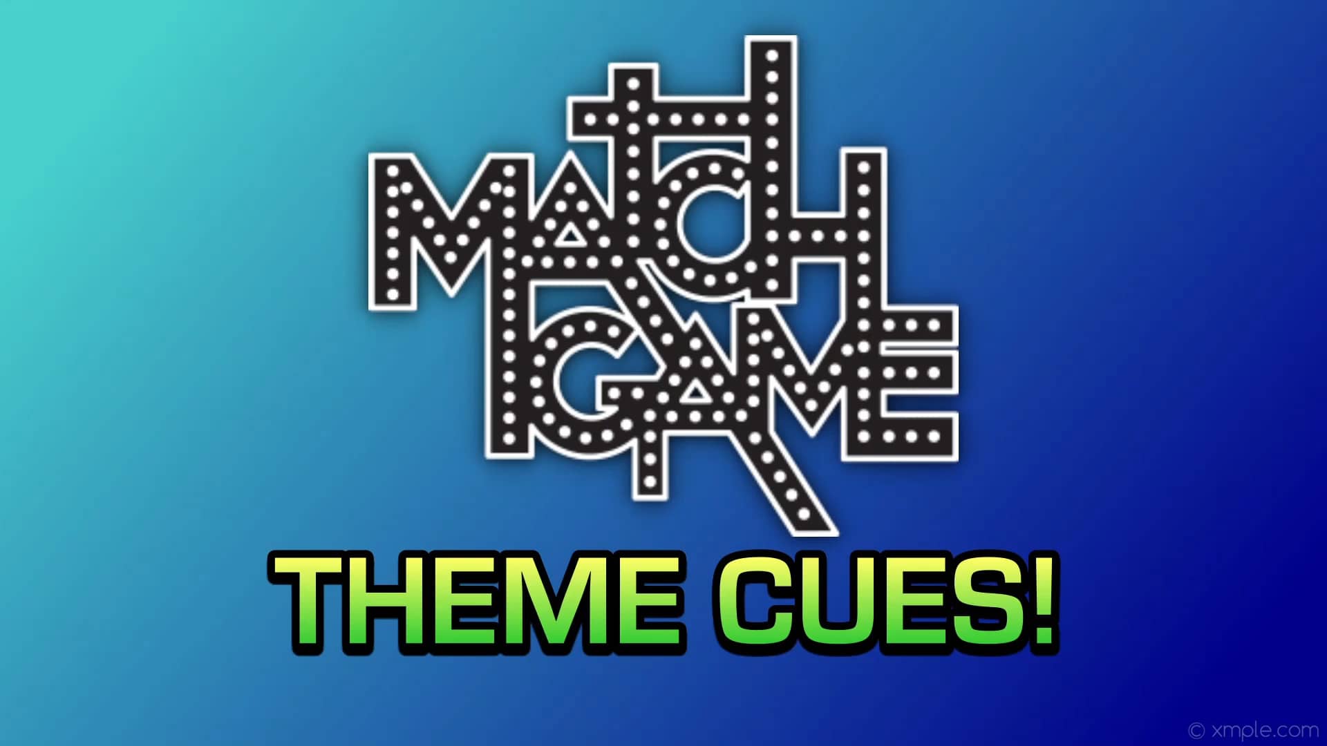 Match Game Think Cue 1 on Vimeo
