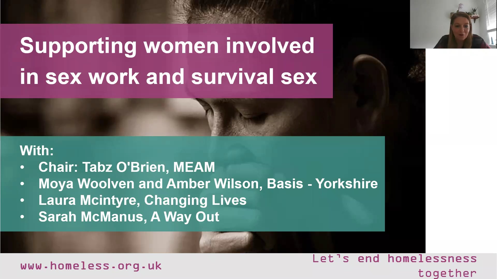 Supporting women involved in sex work and survival sex