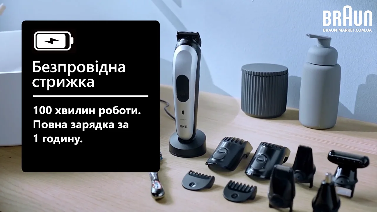 Триммер Braun MGK 7221. Купить в официальном магазине Braun Украина.