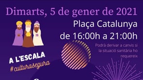 El Reis d'Orient rebran els nens a Plaça Catalunya