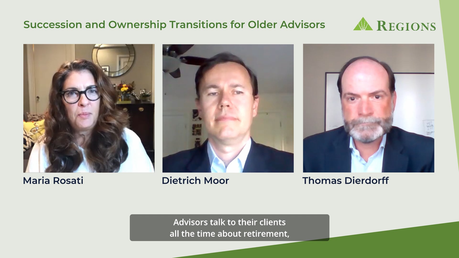 Regions - Succession and Ownership Transitions for Older Advisors