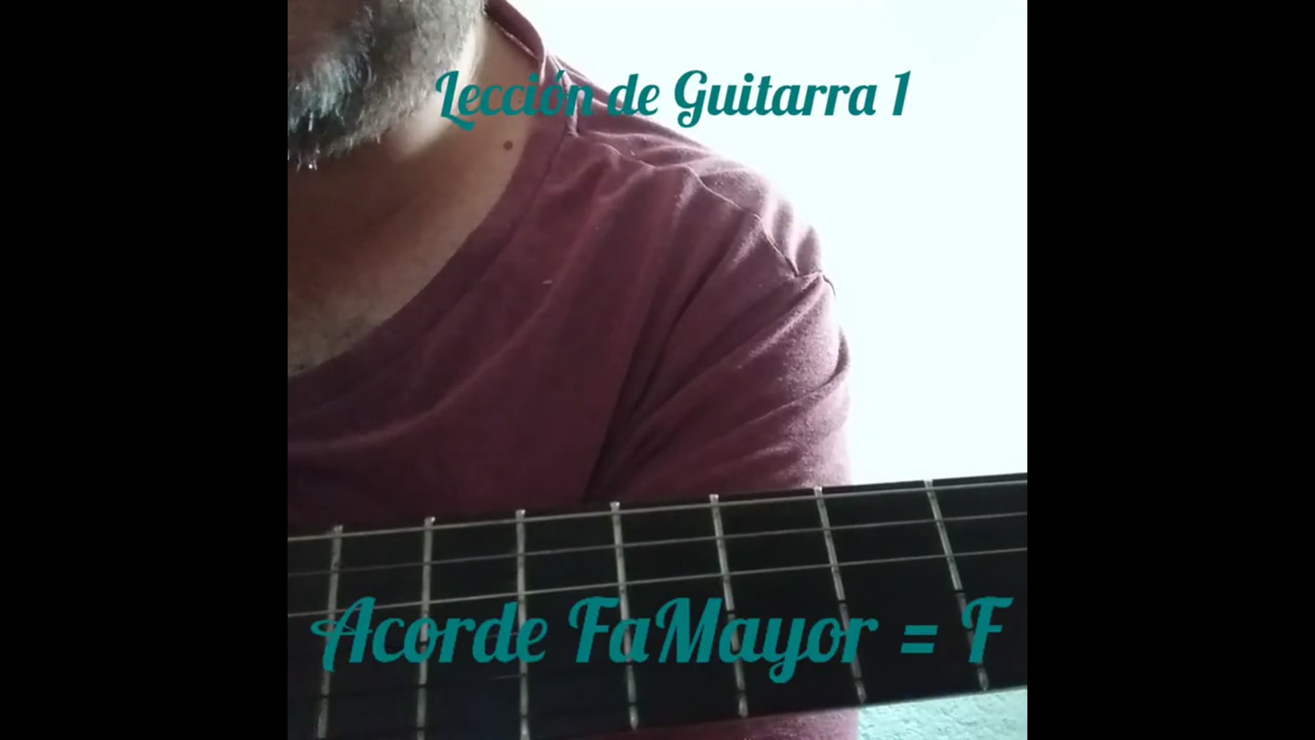 Lección de Guitarra 1, Acorde Fa