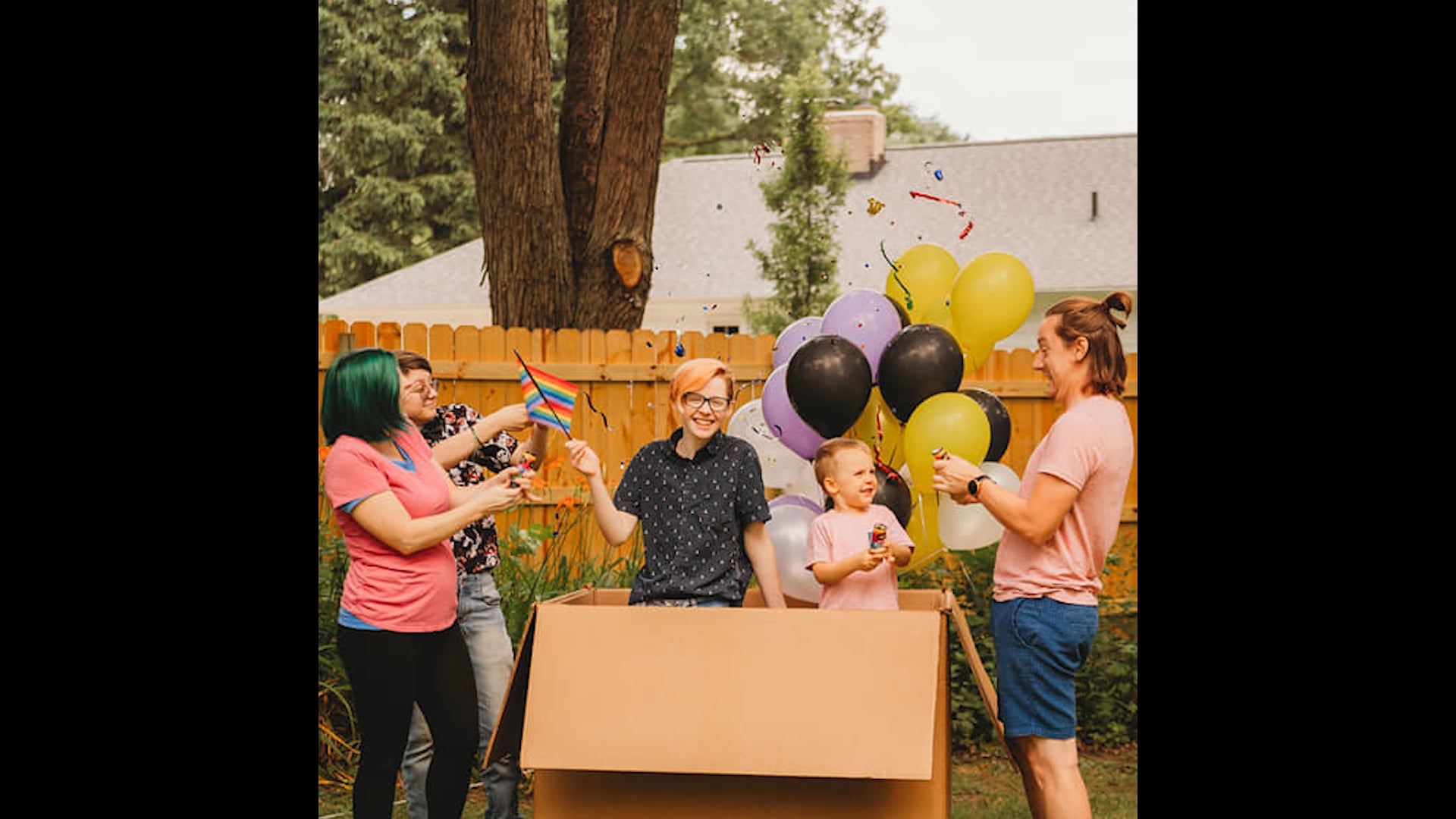 Parents threw their 17-year-old his own gender reveal party