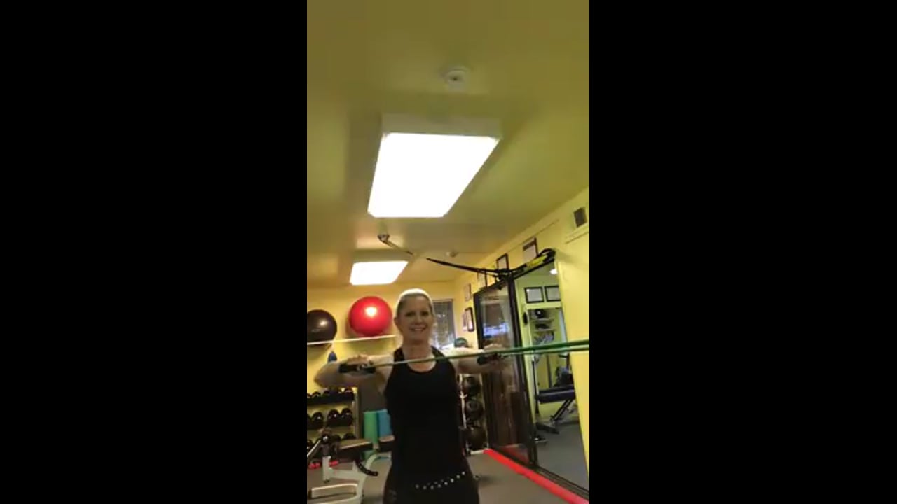 Lifting for weight loss-posterior deltoid with tubing