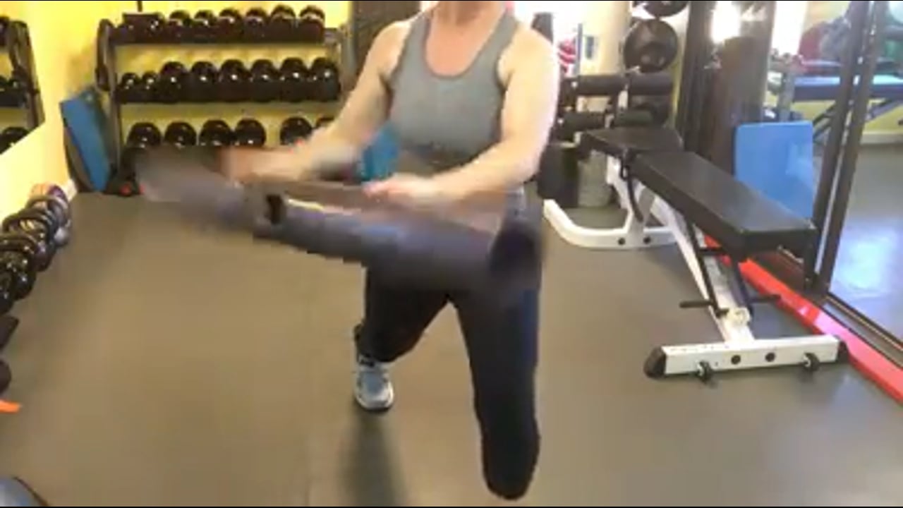 Gym trainer near me-alternating lunges-Vypr Figure 8's
