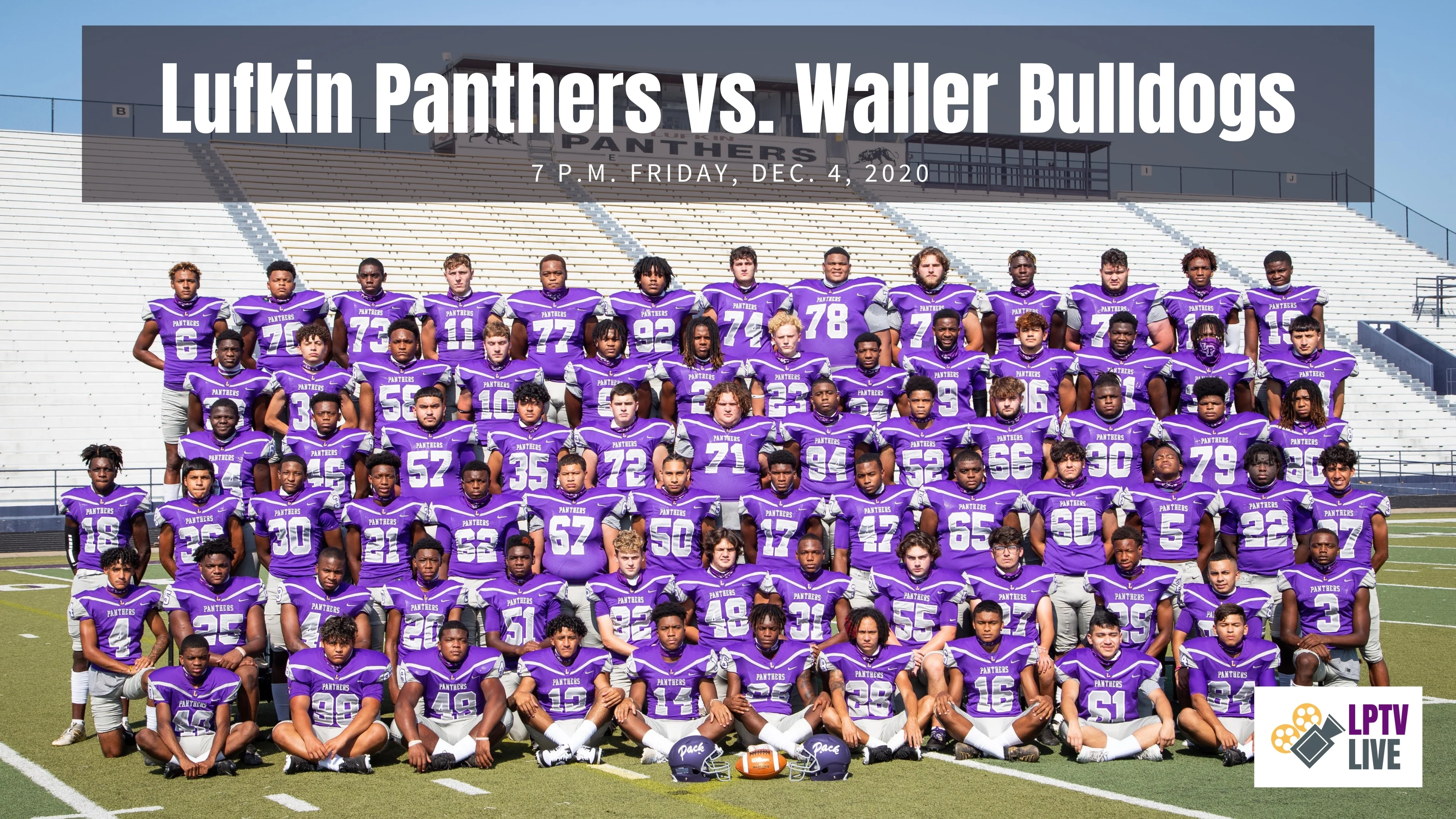 Listen to Lufkin Panther Football on Friday nights at LP Livestream