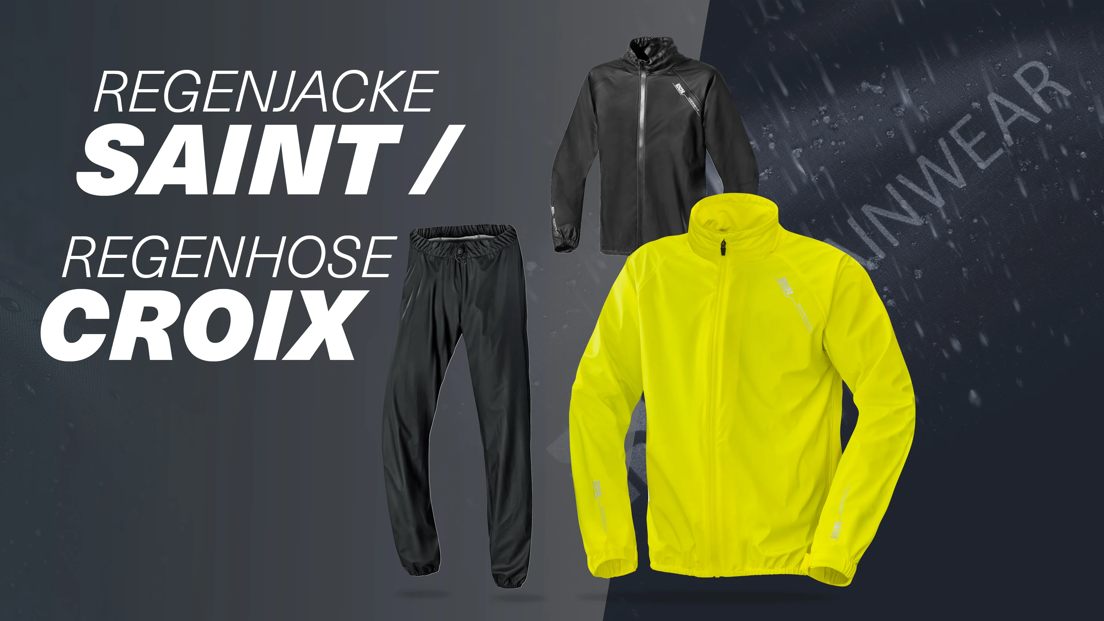 iXS Rain Jacket Saint black XS black – iXS.com