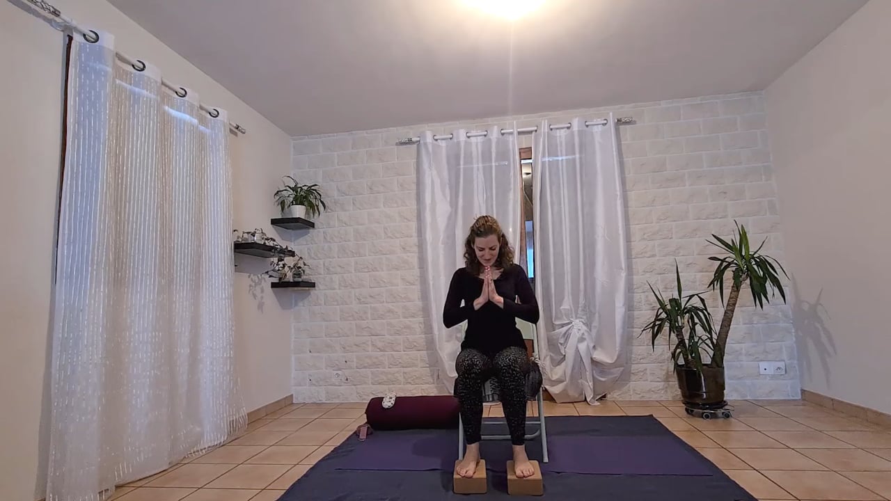 17. Cours de Yoga de l'enracinement adapté aux genoux sensibles avec Jenny Leclerc (61 min)