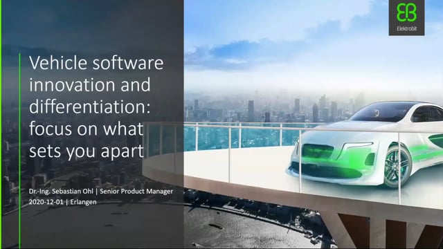 Vehicle software innovation and differentiation: focus on what sets you apart