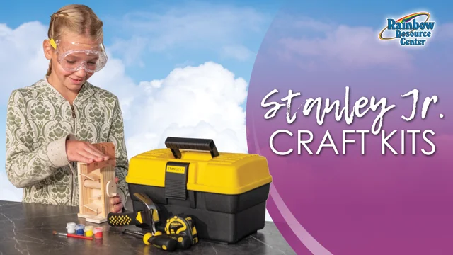  Stanley Jr DIY Toolbox Kit for Kids - Easy to Assemble Wood Craft  Toolbox - Build A Tool Box for Kids - Paint & Brushes Included : Toys &  Games