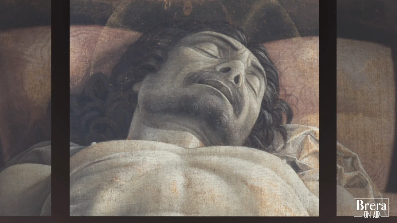 Stampa di Andrea Mantegna Cristo morto nel sepolcro e tre dolenti