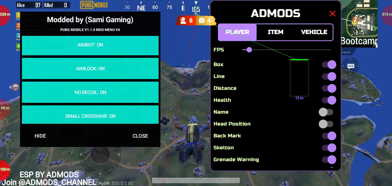 Pubg Mobile Mod ApkPubg 1.1 UpdateGlobalAimbotNo RecoilNo 1/7 Day