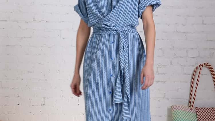 Apiece Apart Nicoya Wrap Shirt Dress