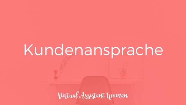 Kundenansprache und Bewerbungstipps