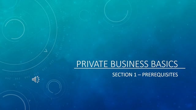 Prerequisites - Materials & Setting Up Shop