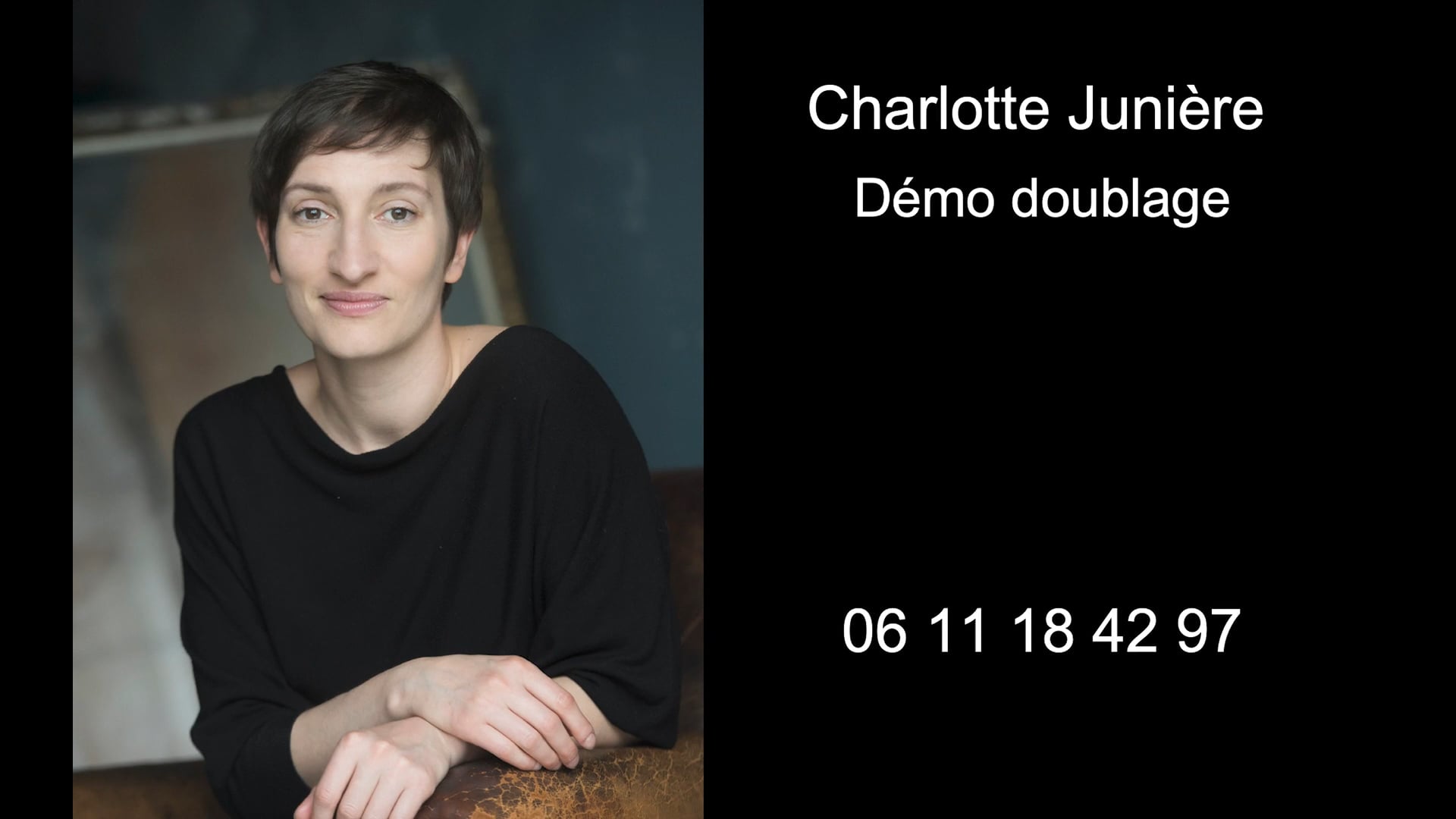 Vidéo démo doublage Charlotte Juniere 2021