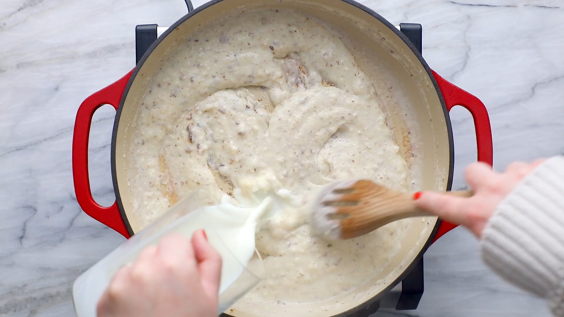Biscuits and Gravy Egg Bake Step 2 on Vimeo