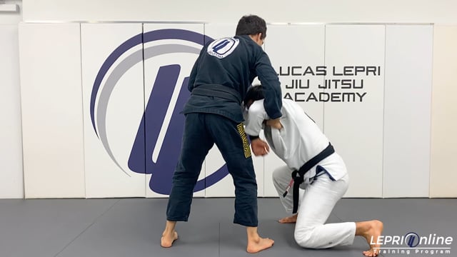 Single Leg Attempt to Ankle Trip to Pass Variation to Side Control