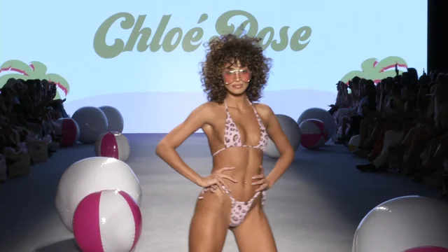 Models show off their amazing bums and under-boobs on Chloe Rose's VERY revealing  swimwear collection catwalk