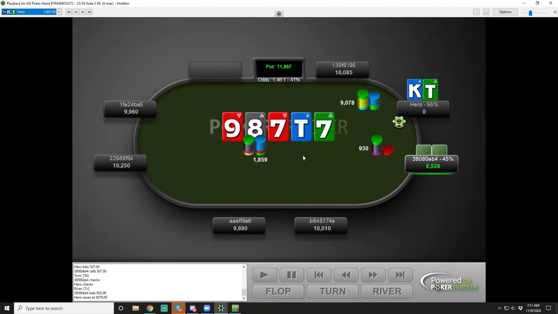 GGMasters HR $1k Hand History Review (with Jonathan Clark) – Part 1