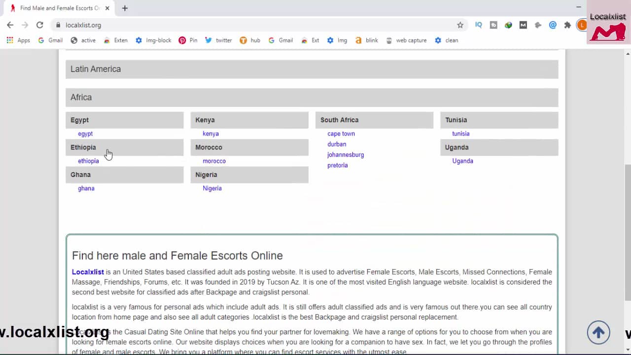 localxlist is the best backpage replacement on Vimeo