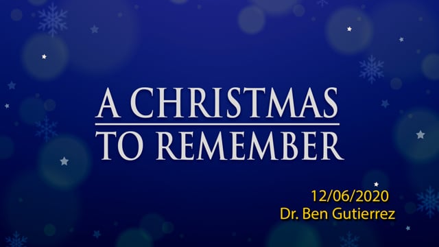 A Christmas To Remember 01 | Dec 6, 2020
