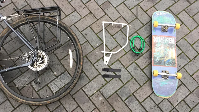 Diy skateboard bike rack sale