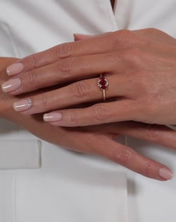 Vidéo: Bague Or Jaune Rubis et diamants 1.358grs