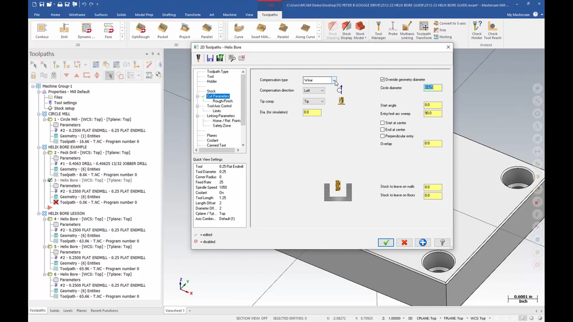 Hole Making Toolpaths