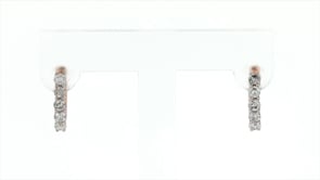 50 ct. t.w. Diamond Huggie Hoop Earrings in 14kt Rose Gold