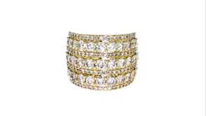 4.00 ct. t.w. Diamond Multi-Row Ring in 14kt Yellow Gold