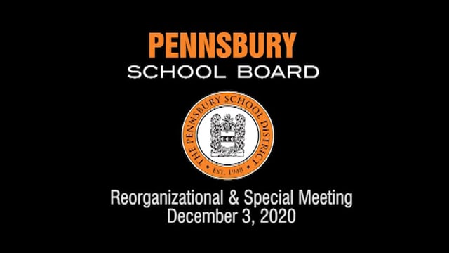 Pennsbury School Board Meeting for December 3, 2020