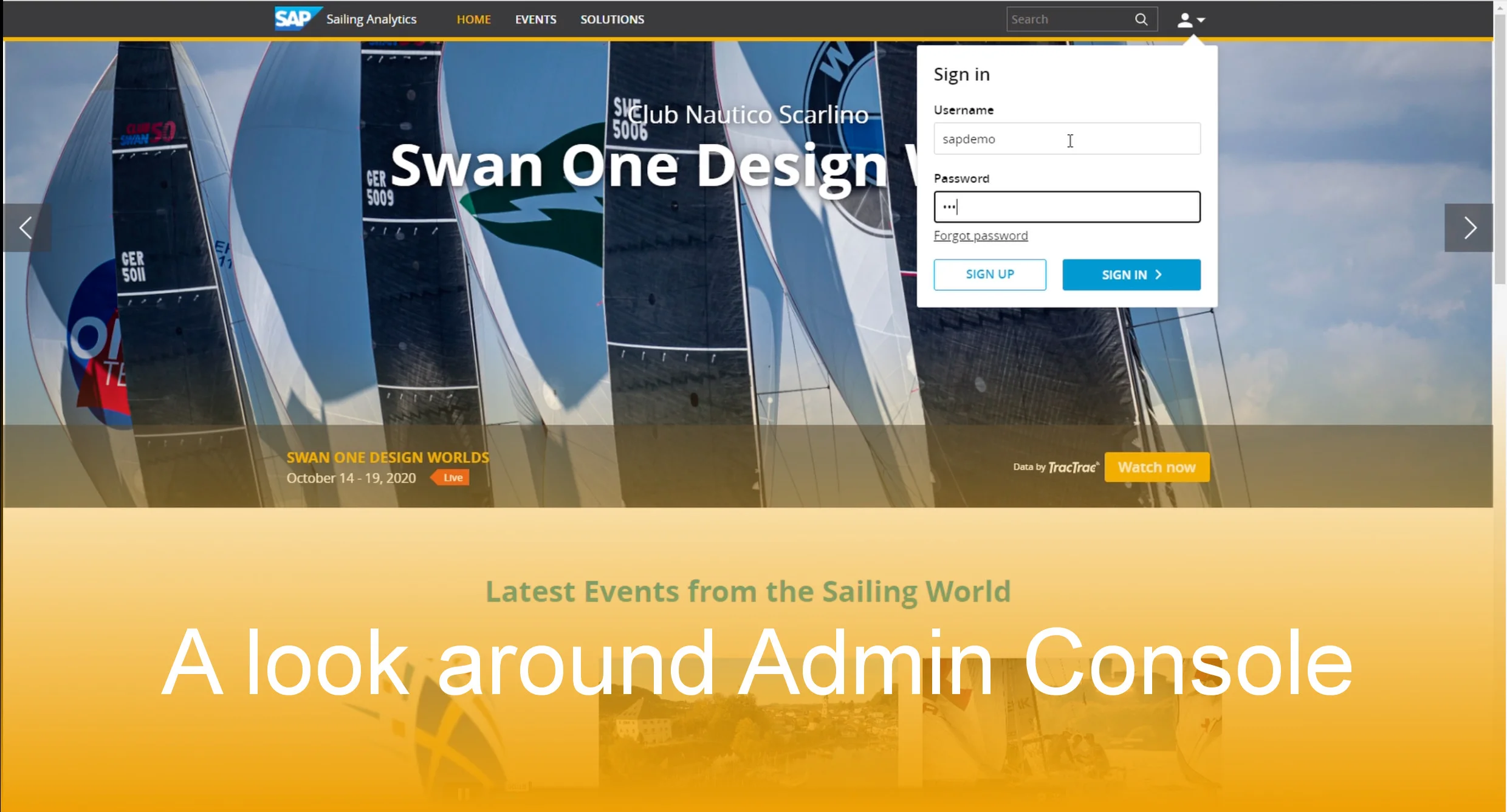 General Introduction to SAP Sailing Analytics Backend