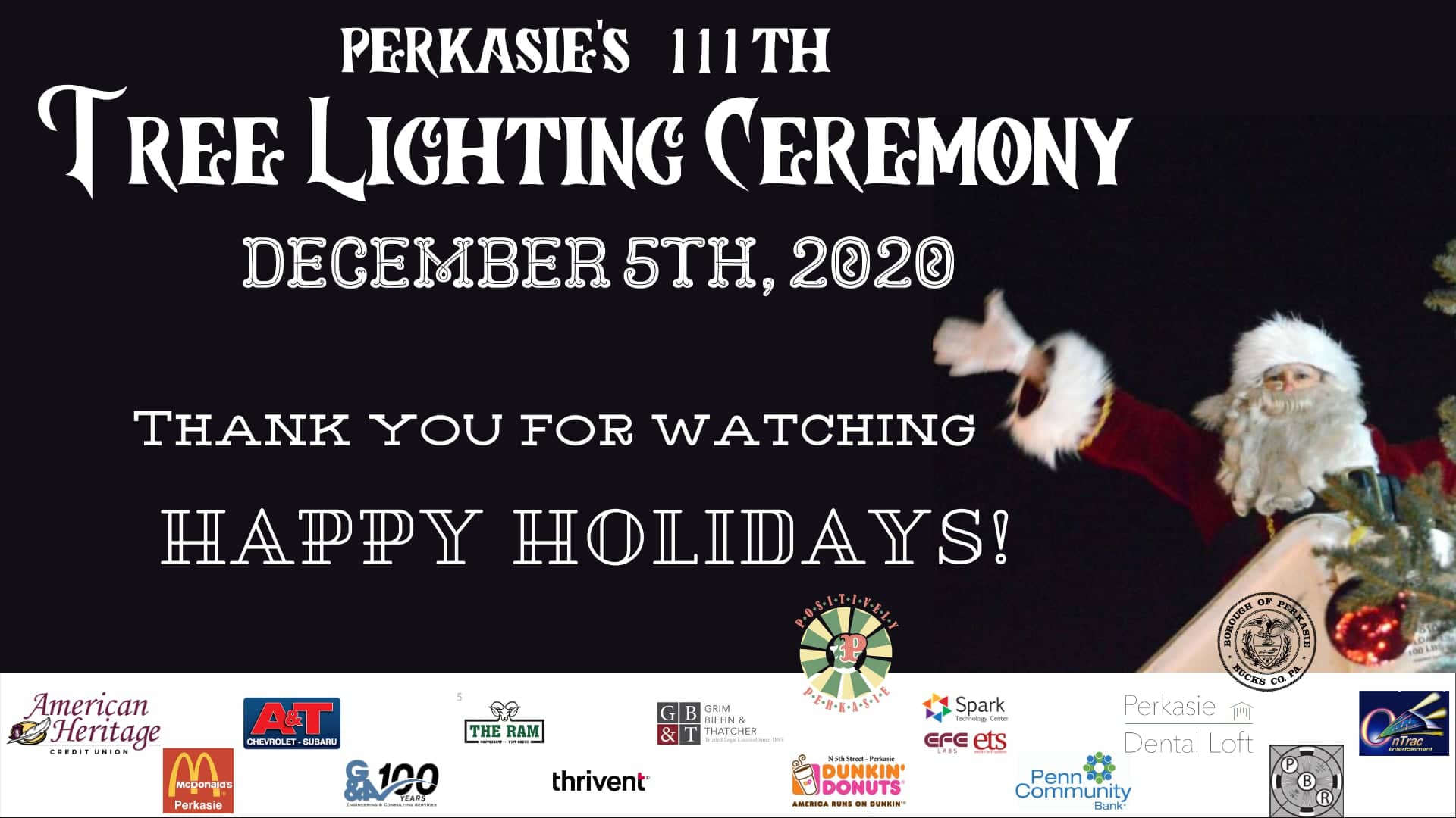 Perkasie's 111th Tree Lighting Ceremony on Vimeo