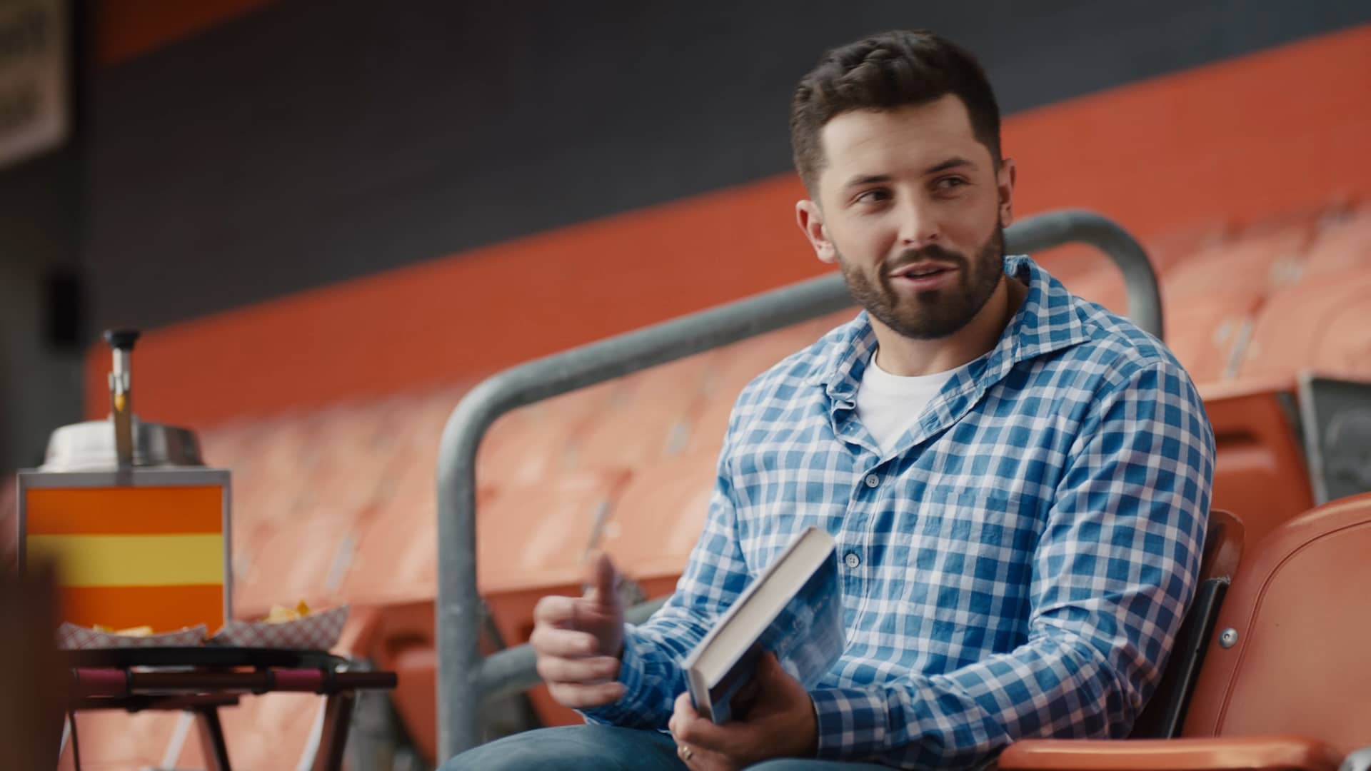 Progressive Baker Mayfield Joins a Book Club on Vimeo