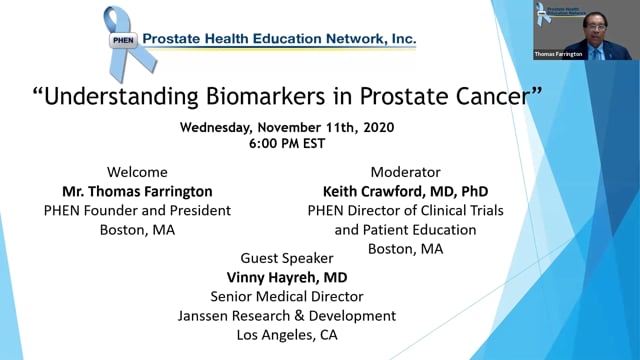 Understanding Biomarkers for Prostate Cancer Webinar