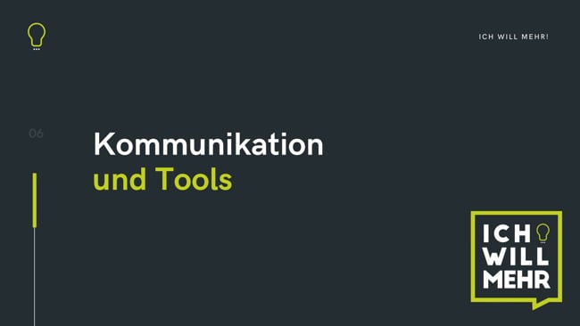 6 Kommunikation und Tools