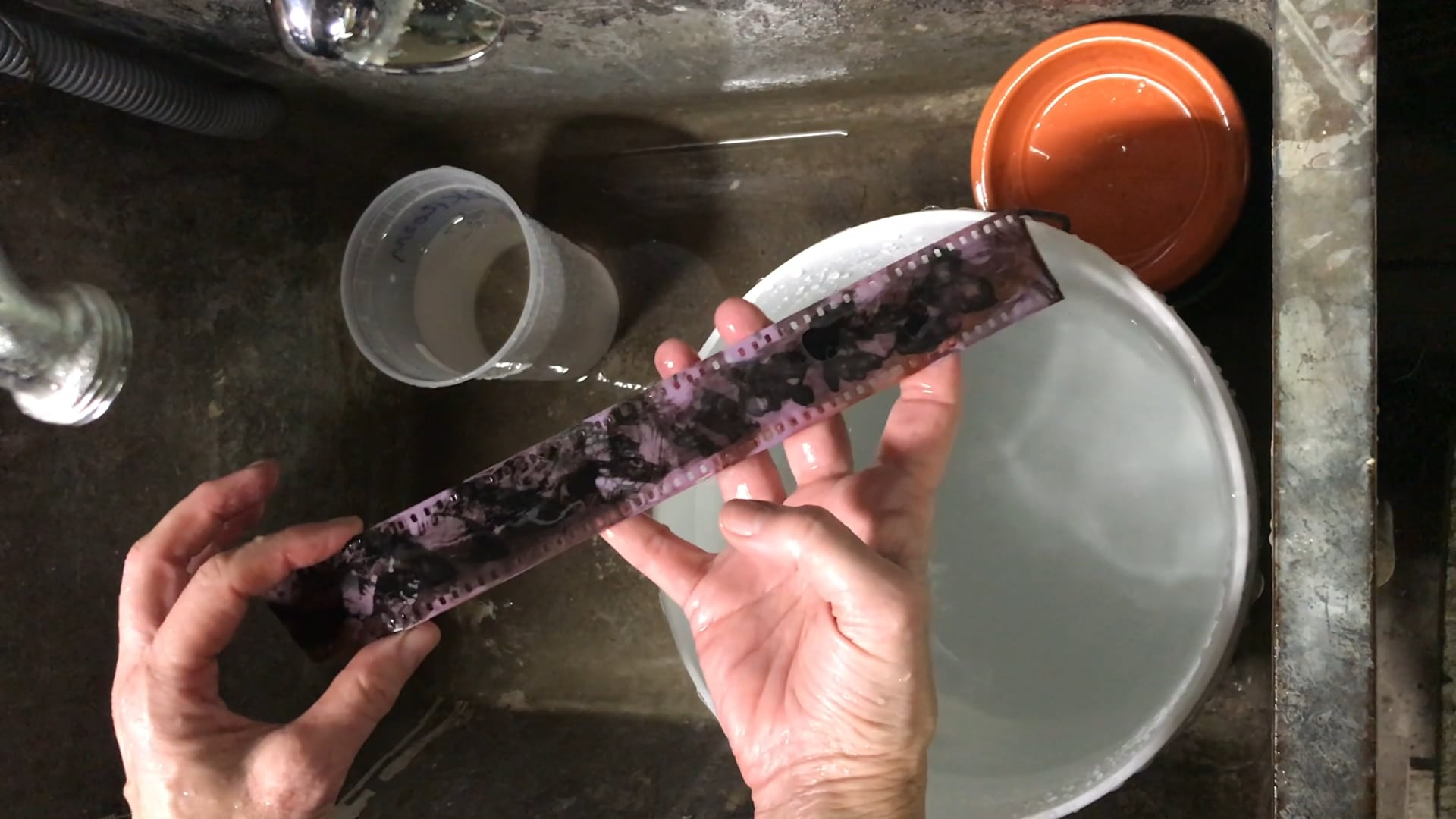 Remjet removal from color film on Vimeo