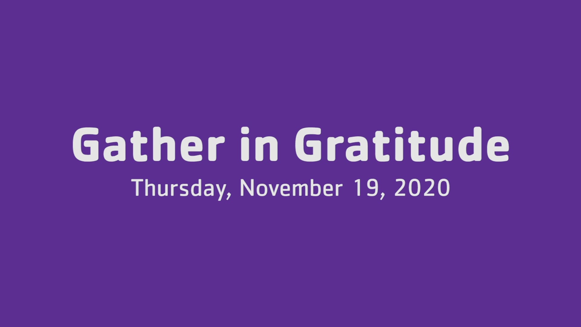 YMCA of Austin- Gather In Gratitude Virtual Event
