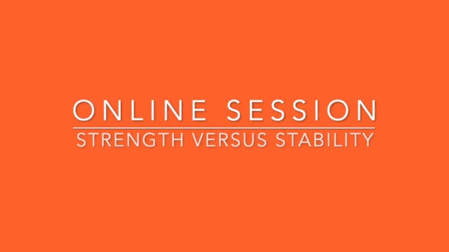 Let's Talk Strength vs Stability with Nuala Coombs