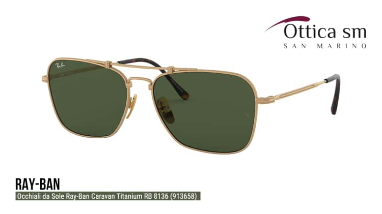 Ray Ban Caravan Titanium RB 8136 913658