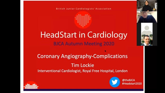 HeadStart 2020: Recognising and Avoiding Complications from Coronary Angiographye