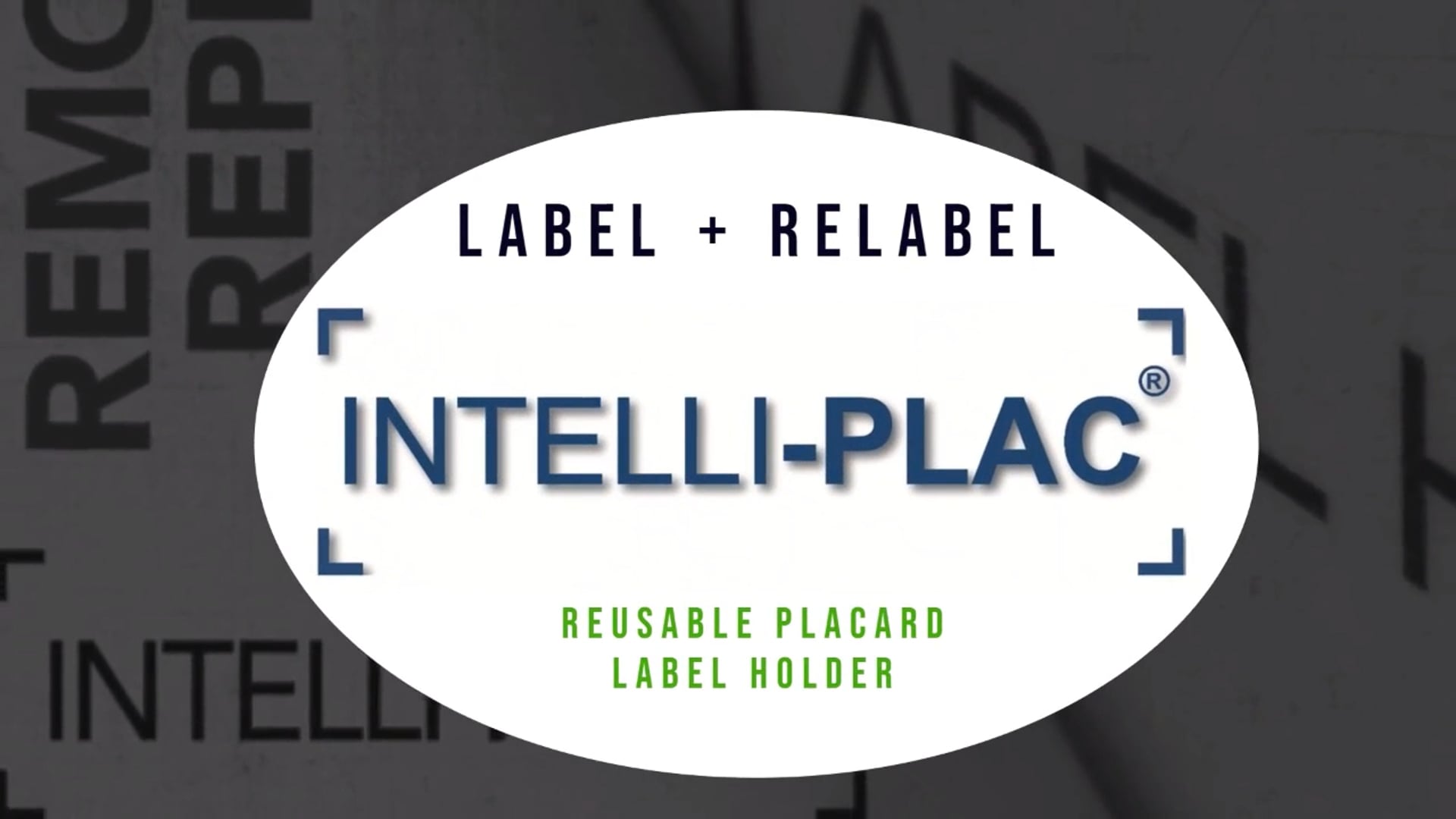 INTELLI-PLAC® CONTAINER Placard Label Holders