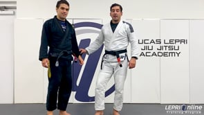 De La Riva to Knee Cut Pass Defense to Guard Recomposition to Tripod Sweep Attempt to X Guard Sweep